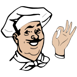 Rainbow Taverna chef logo